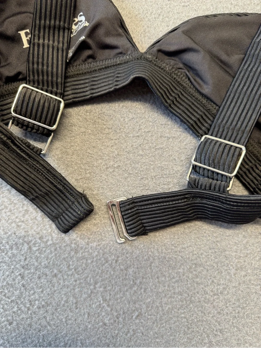 Frankies Bikini Ribbed Black Bikini Top XS